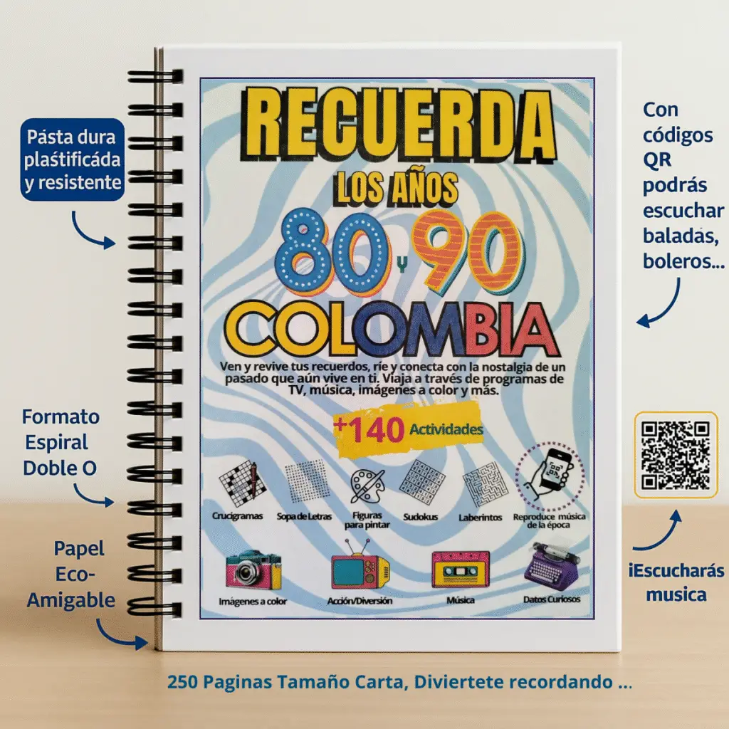 Libro en presentacion premiun con pasta dura, anillado doble o, papel ecoamigable, tamaño carta facilita su manejo